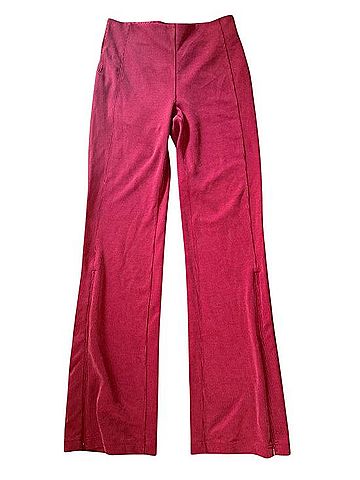 Lululemon Athletica Brushed Softstreme Ribbed Zip Flared Pants Active Pants (view 1)
