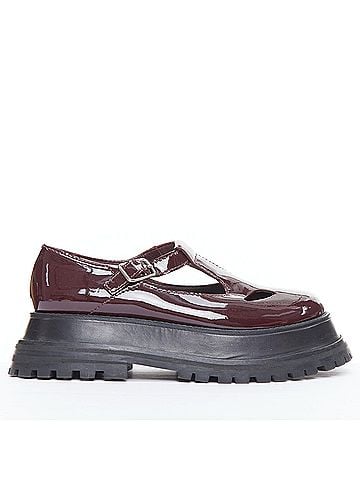 Burberry Burberry Patent Maryjane Platform Shoes (view 1)