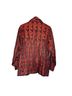 Chico's Design Animal Print Graphic Red Black Jacket Size L - photo 2