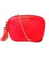 Bally 100% Leather Solid Red Gold Leather Shoulder Bag One size - photo 1