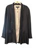 Rag & Bone 100% Silk 100% Bamboo Solid Black White Blazer Size 2 - photo 4