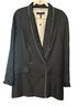 Rag & Bone 100% Silk 100% Bamboo Solid Black White Blazer Size 2 - photo 1