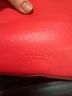 Coach 100% Leather Solid Red Pink Leather Clutch One size - photo 4