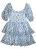 Altar'd State 100% Polyester 100% Polyester Floral Blue White Cocktail Dress Size S - photo 2
