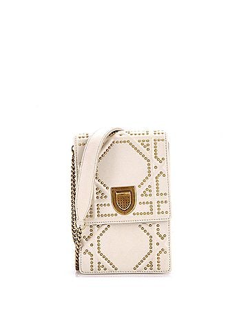 Christian Dior Diorama Vertical Clutch on Chain Studded Leather (view 1)