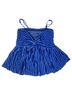 Buckle 100% Rayon 100% Polyester Stripes Blue Sleeveless Top Size M - photo 2