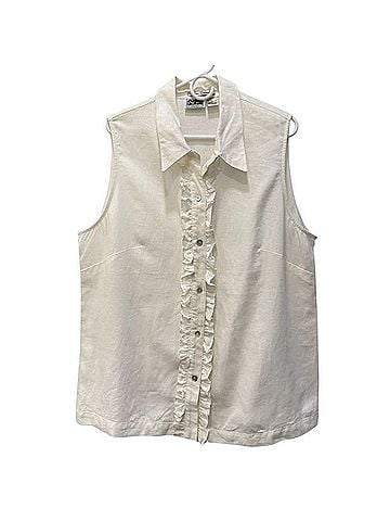 edward Sleeveless Button-Down Shirt (view 1)