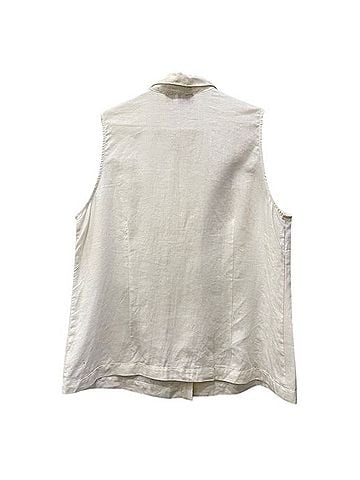 edward Sleeveless Button-Down Shirt (view 2)