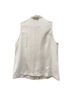 edward 100% Linen Solid White Sleeveless Button-Down Shirt Size 1X - photo 2