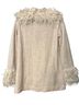 Free People 100% Wool Ivory Coat Size XS - photo 2