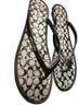 Coach Black White Flip Flops Size 9 - photo 2
