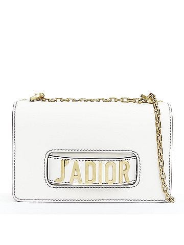 Christian Dior Dior J'Adior White Leather Flap Bag (view 1)