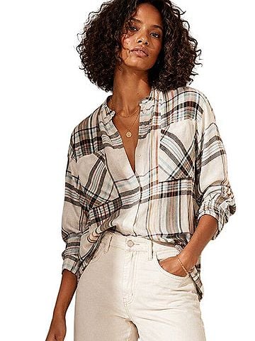 Reiss Amira Long Sleeve Button-Down Shirt (view 1)