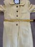 Milly 100% Cotton 100% Silk 100% Acetate Yellow Coat Size 10 - photo 9