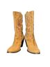 Seychelles 100% Leather Floral Brown Boots Size 8 1/2 - photo 1