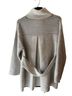 Escada Solid Stripes Gray Coat Size XL - photo 2