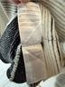 Escada Solid Stripes Gray Coat Size XL - photo 6