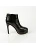 Chanel 100% Leather Black Ankle Boots Heels Size Size EU 37 1/2 - photo 7