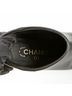 Chanel 100% Leather Black Ankle Boots Heels Size Size EU 37 1/2 - photo 9