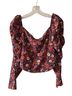 Veronica Beard 93% Silk 7% Spandex 100% Polyester Floral Multi Color Long Sleeve Blouse Size 6 - photo 2