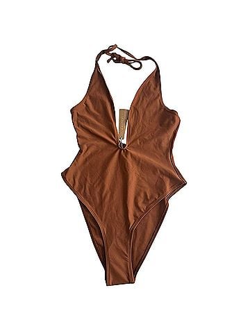 SKIMS Iconic Swim Deep Plunge One Piece One Piece Swimsuit (view 1)