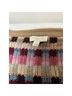 Talbots 100% Cotton Stripes Pink Burgundy Blue White Brown Tan Cardigan Size S - photo 3