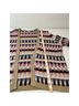Talbots 100% Cotton Stripes Pink Burgundy Blue White Brown Tan Cardigan Size S - photo 6