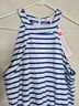 Jude Connally Stripes Blue White Jumpsuit Size L - photo 7
