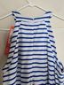 Jude Connally Stripes Blue White Jumpsuit Size L - photo 8