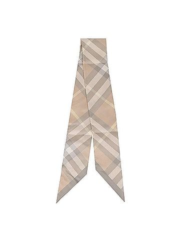 Burberry Skinny Check Silk Scarf (view 2)