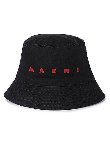 MARNI Embroidered Logo Bucket Hat (view 1)