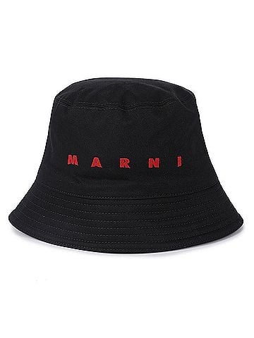 MARNI Embroidered Logo Bucket Hat (view 2)