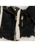 Burberry 100% Leather Black Shearling Rider Jacket Size Size 4 - photo 5