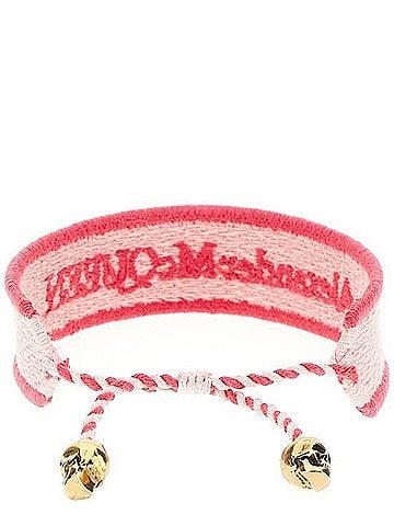 Alexander McQueen Skull Logo Fabric Bracelet (view 1)