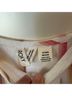 Roxy 100% Cotton Stripes Tan White Pink Romper Size XL - photo 3