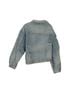 Balenciaga 100% Leather Blue Asymmetric Denim Jacket Size XS - photo 2