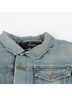 Balenciaga 100% Leather Blue Asymmetric Denim Jacket Size XS - photo 5