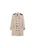 Burberry 100% Leather White Trench Coat Size Size 4 - photo 1