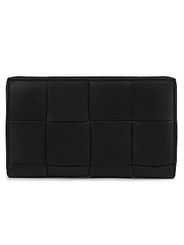 Bottega Veneta Woven Zip Long Wallet (view 1)