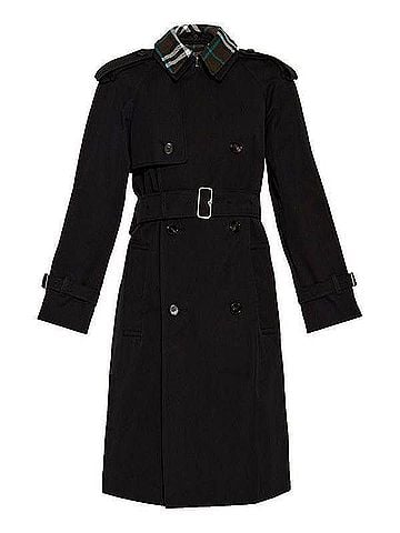 Burberry Long Detachable Collar Gabardine Trench Coat (view 1)