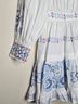 Hunter Bell White Blue Casual Dress Size 4 - photo 7