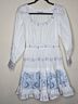 Hunter Bell White Blue Casual Dress Size 4 - photo 9