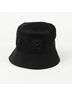Prada 100% Nylon Black Logo Bucket Hat Size One size - photo 1
