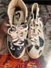 Converse 100% Canvas Print Black White Sneakers Size 8 - photo 4