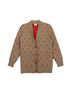 Burberry 100% Wool White Monogram Cardigan Size Size S - photo 1