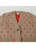 Burberry 100% Wool White Monogram Cardigan Size Size S - photo 3