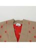 Burberry 100% Wool White Monogram Cardigan Size Size S - photo 4