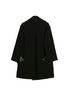 Burberry 100% Wool Black Black Wool Oversized Coat Size 6 - photo 2