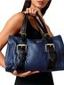 Isaac Mizrahi 100% Leather Blue Black Shoulder Bag One size - photo 4