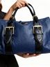 Isaac Mizrahi 100% Leather Blue Black Shoulder Bag One size - photo 3